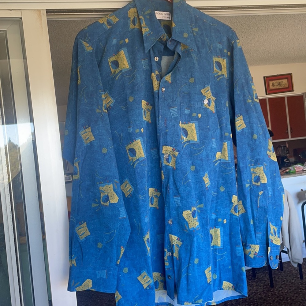 George Roth button shirt, M